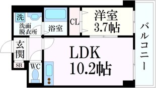 ラパンすみよしの物件間取画像